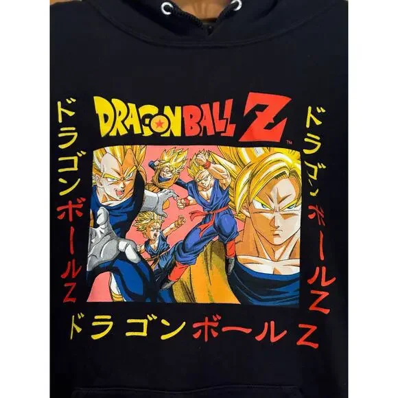 Dragon Ball Z Super Saiyan Goku Anime Pullover Hoodie Men's Size Medium, EUC - Picture 3 of 3